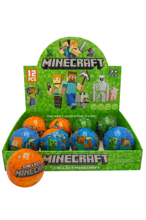 Set 12 Surprise Ball – Bile Surpriza Tematice Pixelate – 3+ [2]