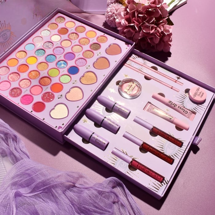 Set 13 Produse de Machiaj, KEVIN & COCO, Moonlight, 50 culori, 29 x 23 cm [5]