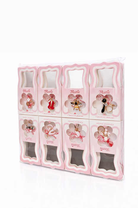 Set 16 Brose Martisor, 11x6 cm, modele mixte Animale / Obiecte / Flori, Cadou 1 Martie [3]