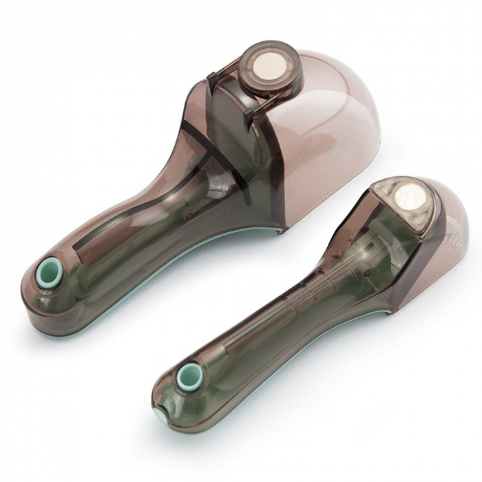 Set 2 Cupe Gradate pentru Bucatarie, , Cupe de Masurat Reglabile, Ergonomic, Confortabil, pentru Lichide si Solide, Volum ajustabil 5-30ml, 30-130ml, Culoare Albastru [5]