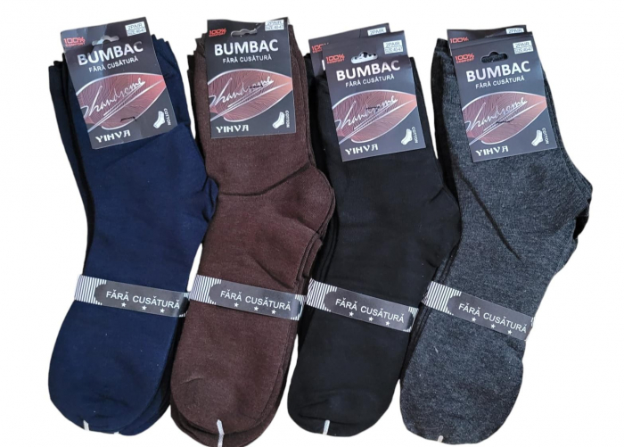 Set 20 perechi de sosete lungi pentru barbati, culori combinate, fara cusatura,  [2]