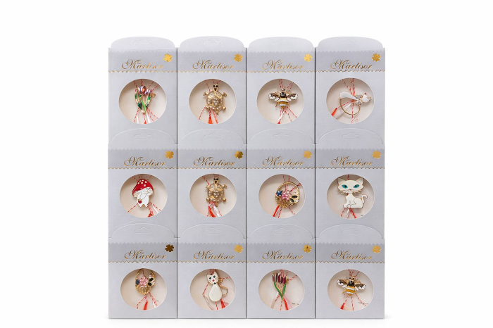Set 24 Brose Martisor, 11x6 cm, modele mixte, Cadou 1 Martie Femei, Ambalate individual [2]