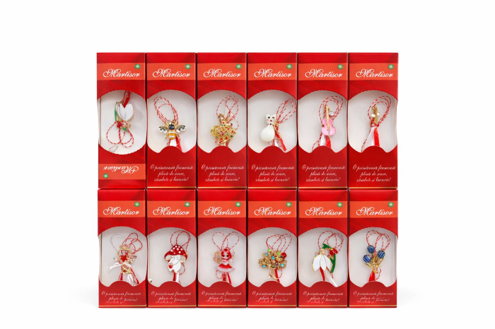 Set 24 Brose Martisor, 13x4 cm, modele mixte, Cadou 1 Martie Femei, Ambalate individual [2]