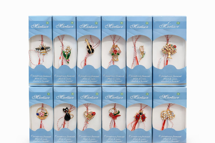 Set 24 Brose Martisor, 13x4 cm, modele mixte, Cadou 1 Martie Femei, Ambalate individual [2]