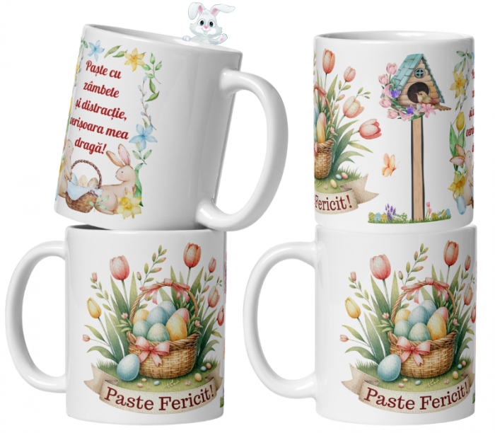 Set 24 Căni Personalizate Mix – Cadou Special de Paște pentru Femei – 330 ml  [4]