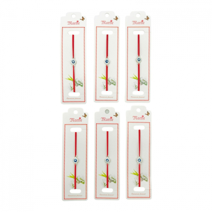 Set 24 de Bratari Martisor, Talisman Norocos, snur rosu elastic, model 2025,   [3]