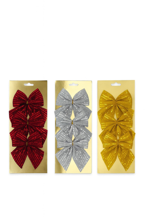 Set 3 fundite decorative paiete culori combinate 28x12 cm [1]