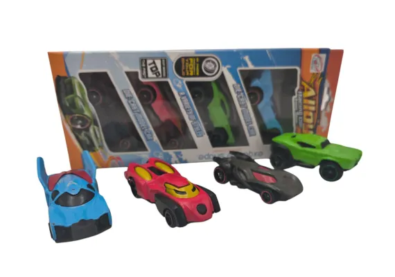 Set 4 Masinute de metal Alloy Racing Car, 22.5×9.5×4cm,+3ani,   [1]