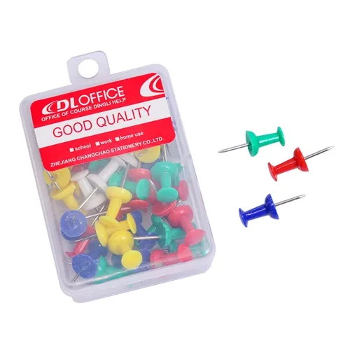Set 40 pioneze PVC pentru panou de pluta – prindere sigura, culori diverse,  [2]