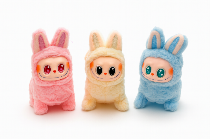 Set 6 Jucarii Labubu Interactive, 19x12 cm – Merg si Canta, Plus Moale, Modele Colorate [2]