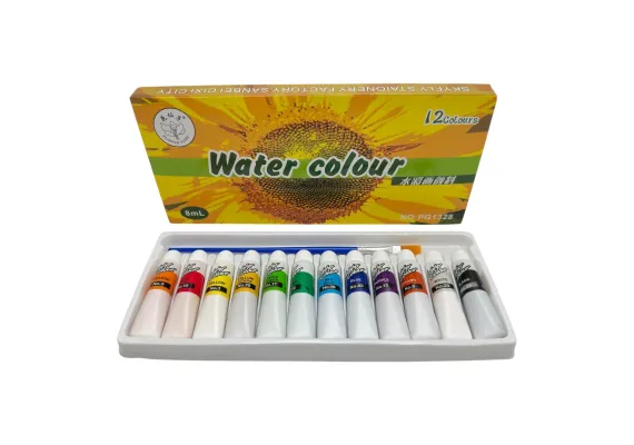 Set acuarele tempera 12 culori – vopsele intense pentru pictura si activitati creative,  [1]