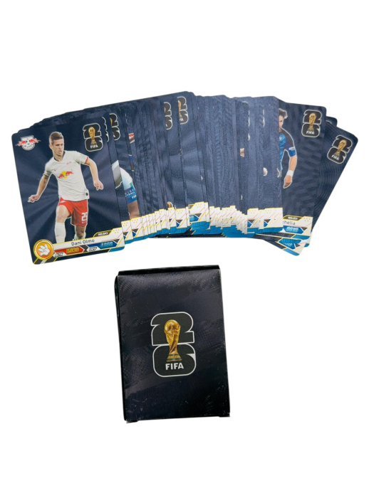 Set Carti de Joc Poker Stil Fotbal – Editie Speciala Staruri Teren Aurii Negre [2]