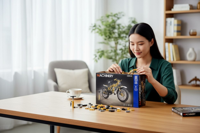 Set Constructie Bicicleta, Modele Diferite, 33x22cm [2]