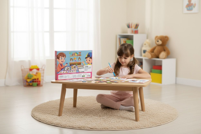 Set Magnetic Educativ cu Puzzle si Tablita de Scris – Cute Pet Animal Topics, 22.5x16.5cm [2]