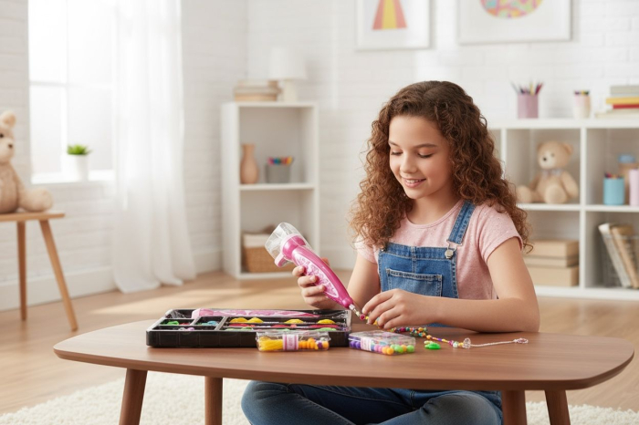 Set Creativ pentru Fetite – Realizare Bratari si Accesorii Fashion Glamor Girl, 29x21cm [2]