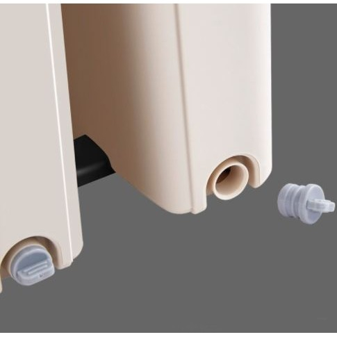 Set de curatenie , mop si galeata, galeata 6 l, 2 rezerve microfibra incluse, design modern, pentru interior, material plastic, peri sintetici, plat, cu storcere, bej [4]