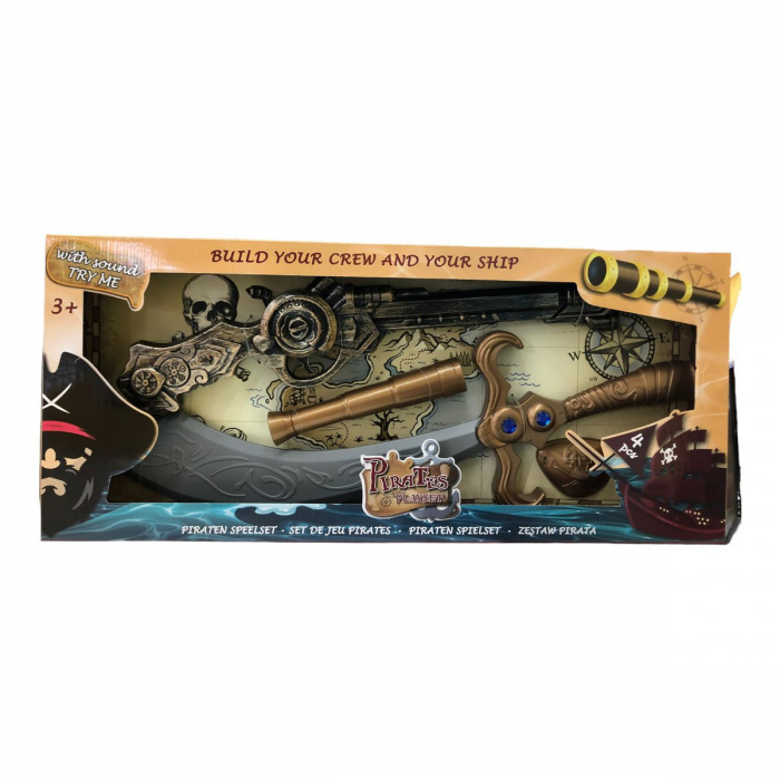 Set de pirat 3 piese, cu sunete, Pirate, 59.5×25×5.5cm, +3ani,   [3]