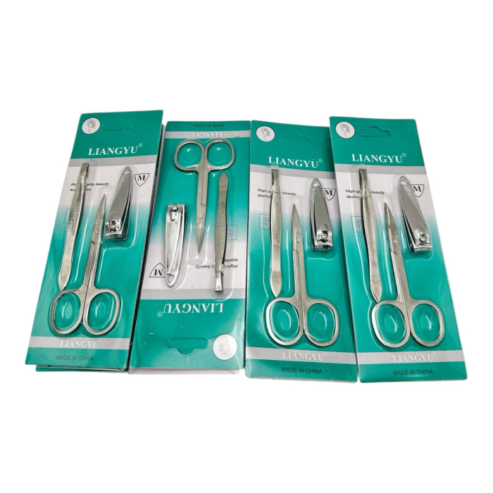 Set ingrijire manichiura inox Liangyu, calitate superioara, 3 piese – Kit complet,  [2]