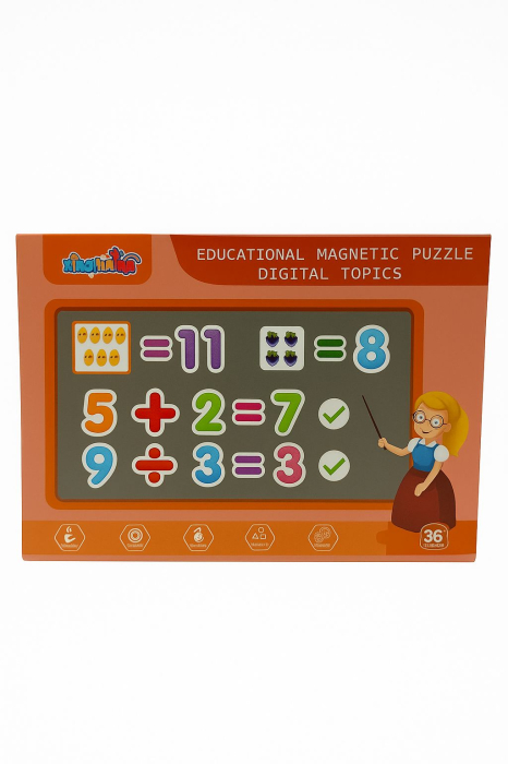 Set Magnetic Educativ cu Puzzle Matematic si Tablita de Scris – Digital Topics, 22.5x16.5cm [1]