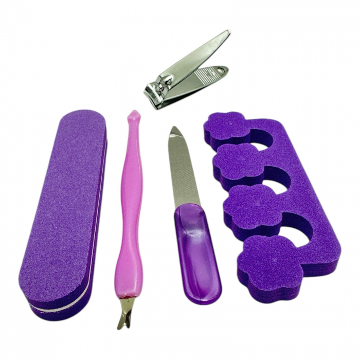 Set pedichiura 5 piese multicolor – Ingrijire completa pentru picioare, acasa sau la salon,  [4]