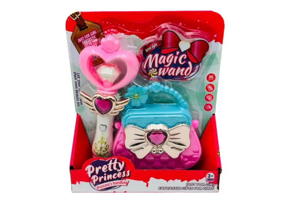 Set pentru Fetite cu Bagheta Magica si Poseta, Magic Wand, 24.5×21.5cm, +3ani,   [1]