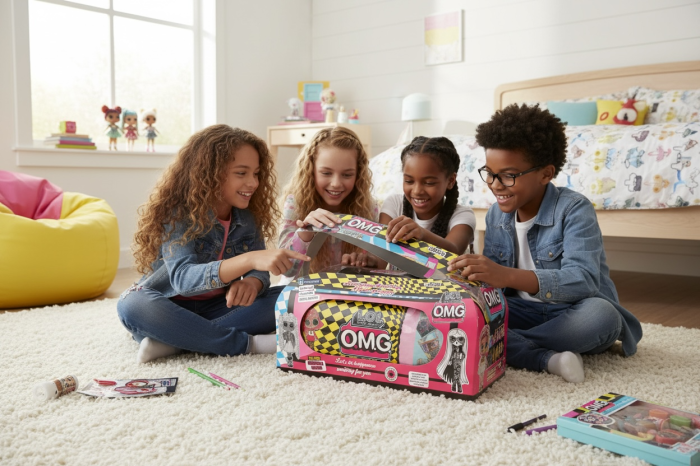 Set Surpriza Fashion pentru Copii – 15 Accesorii si Papusa, Cutie Cadou 30x15 cm [2]