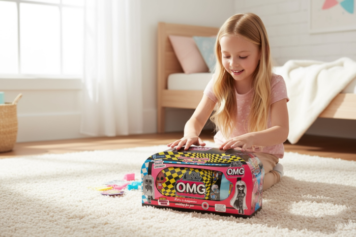 Set Surpriza Fashion pentru Copii – 15 Accesorii si Papusa, Cutie Cadou 30x15 cm [3]