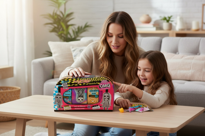 Set Surpriza Fashion pentru Copii – 15 Accesorii si Papusa, Cutie Cadou 30x15 cm [3]