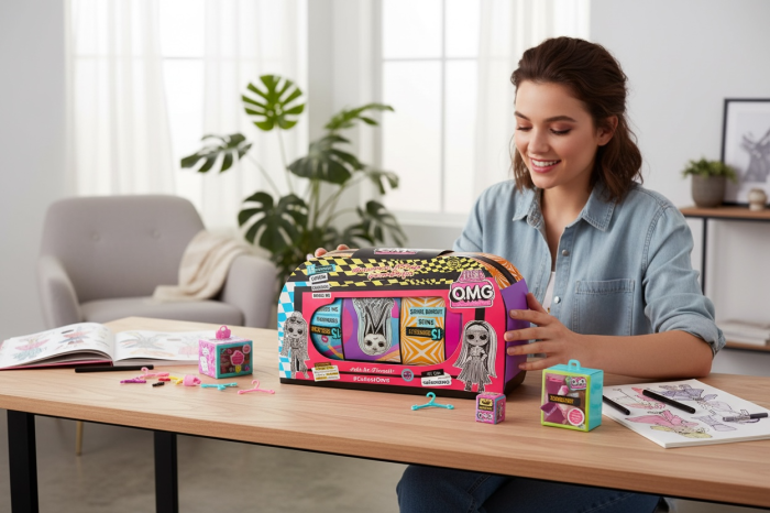 Set Surpriza Fashion pentru Copii – 15 Accesorii si Papusa, Cutie Cadou 30x15 cm [2]