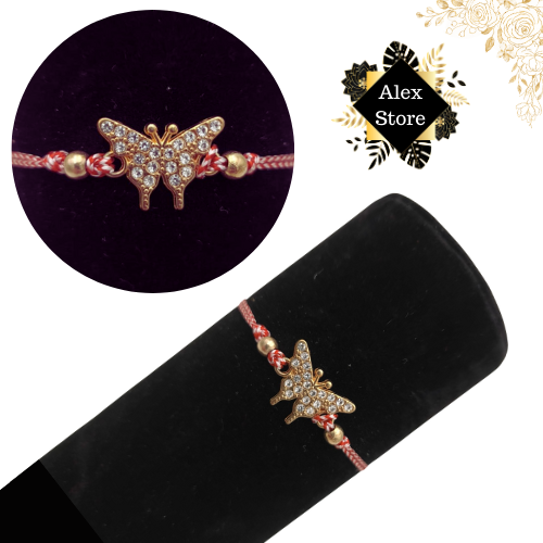 Set12 Bratari Martisor Fluturas dragalasi cu pietricele, cu Margele, Snur Reglabil  [2]