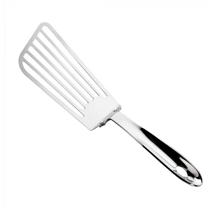 Spatula flexibila , Fish Turner, din otel, durabila, cu margini subtiri pentru taiere, pentru carne, oua, peste, multifunctionala, argintiu [1]