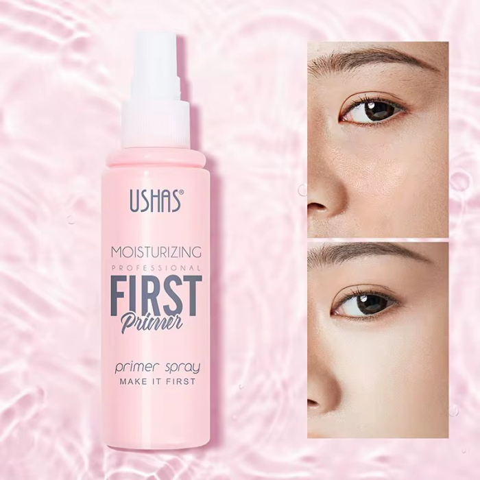 Spray Primer Hidratant USHAS First – Bază de Machiaj pentru Hidratare și Fixare, 80ml  [5]