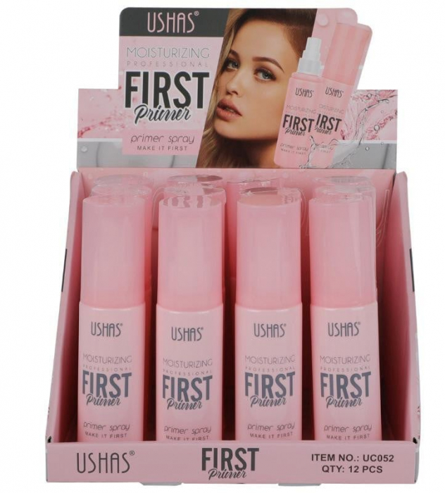 Spray Primer Hidratant USHAS First – Bază de Machiaj pentru Hidratare și Fixare, 80ml  [7]
