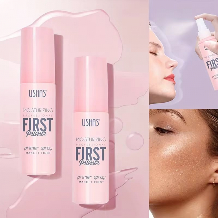 Spray Primer Hidratant USHAS First – Bază de Machiaj pentru Hidratare și Fixare, 80ml  [4]
