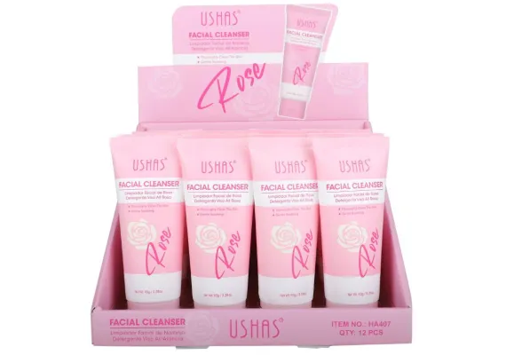 Spumă de Curățare Facială USHAS cu Trandafir 93g – Curățare Delicată și Revitalizare  [1]