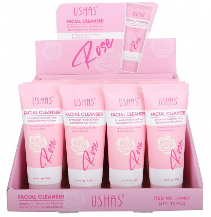 Spumă de Curățare Facială USHAS cu Trandafir 93g – Curățare Delicată și Revitalizare  [2]