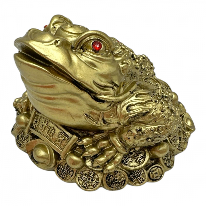 Statueta broasca Feng Shui din rasina 12cm – simbol al norocului si prosperitatii,  [2]