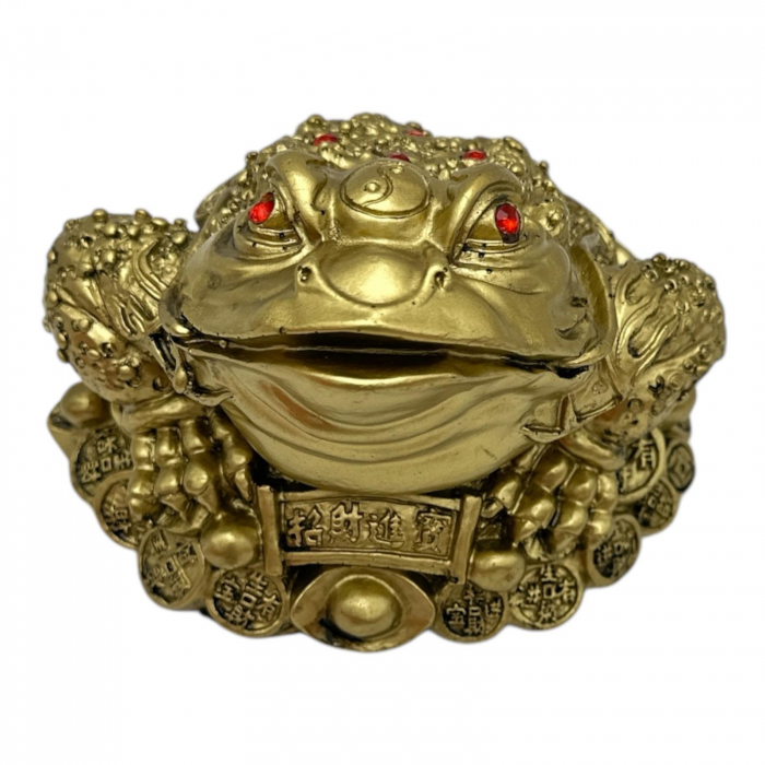 Statueta broasca Feng Shui din rasina 12cm – simbol al norocului si prosperitatii,  [3]