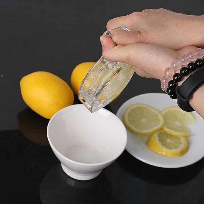 Storcator de Citrice Manual, , Rezistente, Usor de Folosit si Depozitat, Durabil, Calitativ, 12x5.2 cm, Model Peste, Transparent [10]