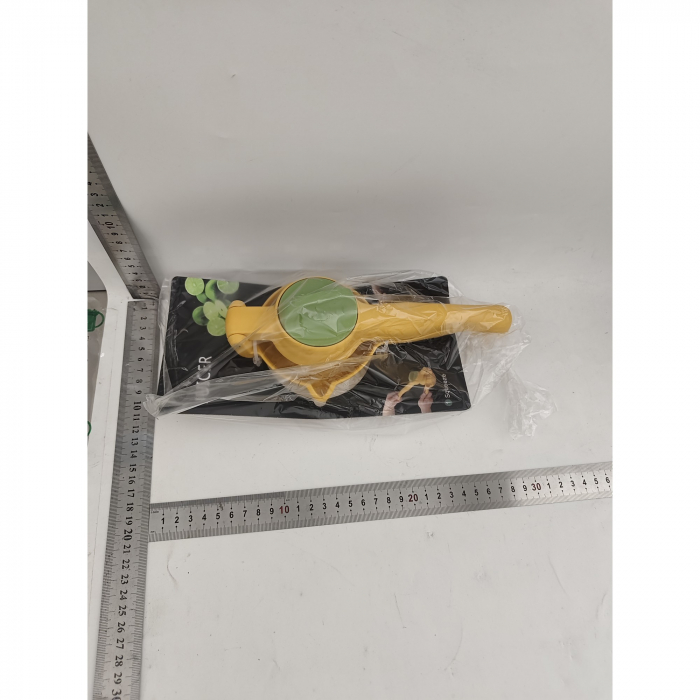 Storcator manual citrice, , pentru lamai, portocale, cu actiune dubla, usor de utilizat, material ABS rezistent, 8x10x22 cm, Galben [4]