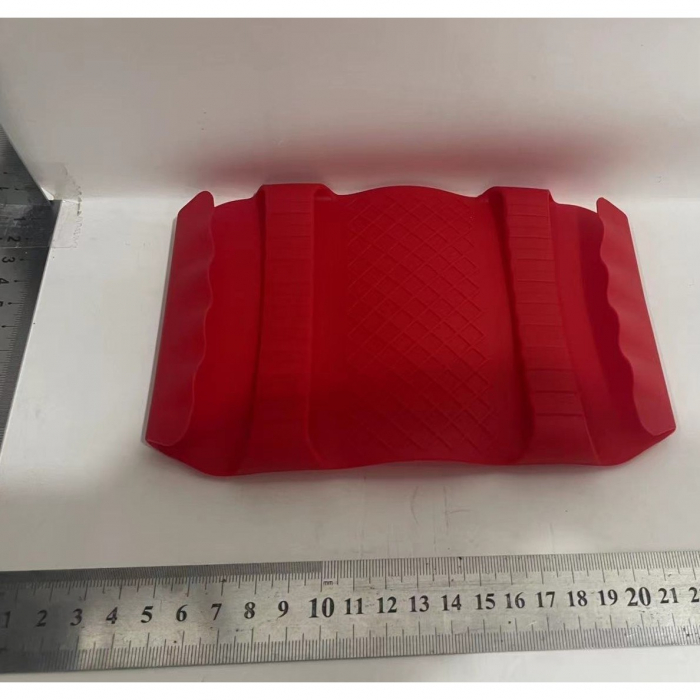 Suport de Silicon Multifunctional de Mana, , pentru Cuptor, Alimente Fierbinti, Carne, Izolare Termica, Anti-alunecare, 18x12x1.5 cm, Rosu [2]