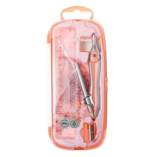 Trusa de geometrie Yalong Pastel 8 piese – set colorat si complet pentru scoala si desen tehnic,  [2]