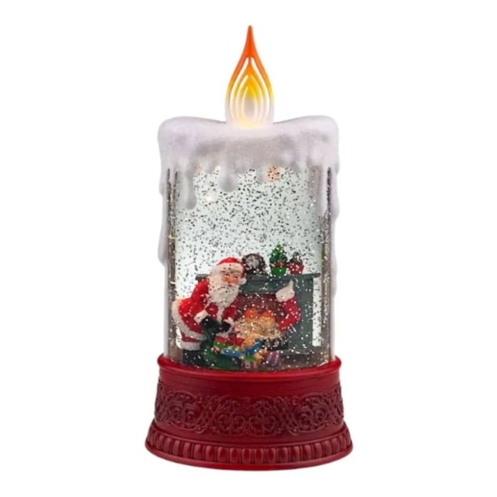 Glob decorativ Crăciun 25 cm LED muzical cu efect zăpadă [3]