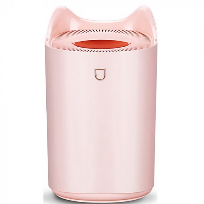 Umidificator cu duza dubla, , de capacitate mare 3L, roz [1]