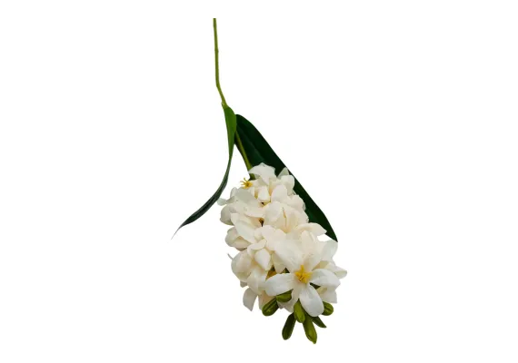 Zambila artificiala  extra-bogata 30 flori si 9 boboci, calitate superioara, 77cm, crem,   [1]