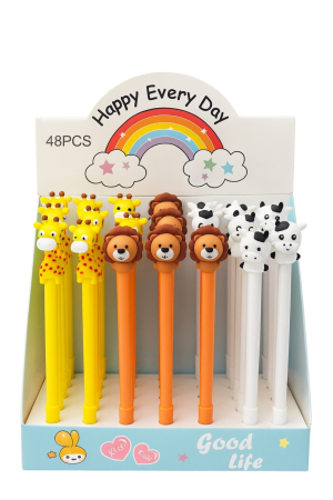 Set 48 Pixuri Animale Happy Every Day – Girafa, Leu, Vacuta – Pixuri Copii [1]