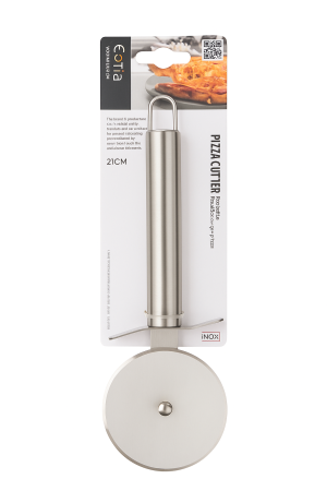 Taietor Pizza Inox 21 cm – Cutter Profesional cu Lama Rotativa Erma [1]