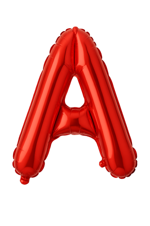 Articole pentru Casa Engros - Balon folie litera A rosu 35 cm, decor aniversari si petreceri, 1 buc
