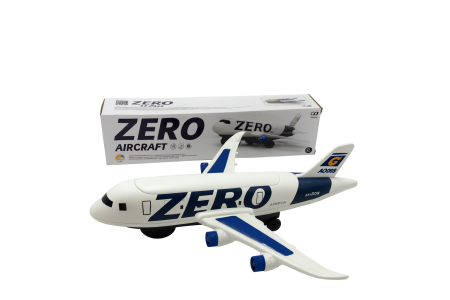 Jucarii interactive - Avion ZERO Aircraft – 33 cm, se ridica singur, lumini si sunete