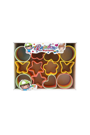 Set 12 Forme Rainbow Magic pentru Joaca Creativa – Inimi Stele Flori [1]